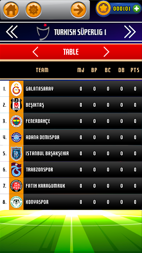 Süper Lig Türkiye Futbol Oyunu ekran görüntüsü
