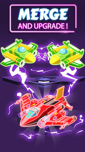 Merge Planes Neon Game Idle ekran görüntüsü