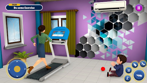 Twins Mother Simulator Game 3D ekran görüntüsü