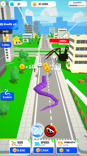 Idle Snake World:Hunting Fight ekran görüntüsü