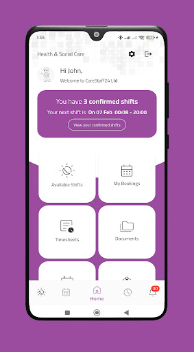 CareStaff24 App ekran görüntüsü