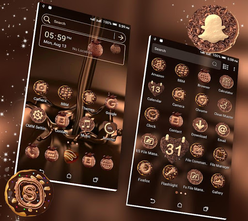 Chocolate Launcher Theme ekran görüntüsü