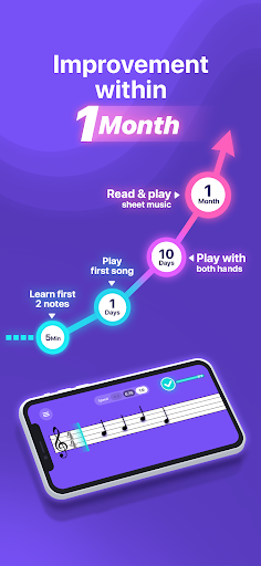 Simpia: Learn piano by songs ekran görüntüsü