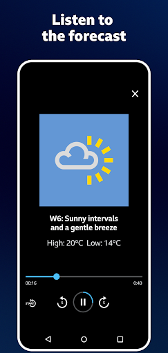 BBC Weather ekran görüntüsü