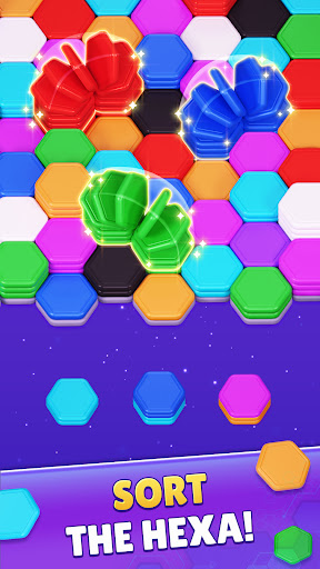 Color Hexa Sort Puzzle Game ekran görüntüsü
