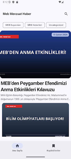 Mevzuat Eğitim Haberleri ekran görüntüsü