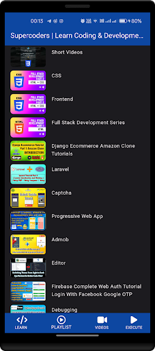 LearnCode with SuperCoders ekran görüntüsü
