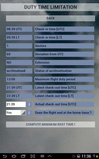 EASA FTL ekran görüntüsü