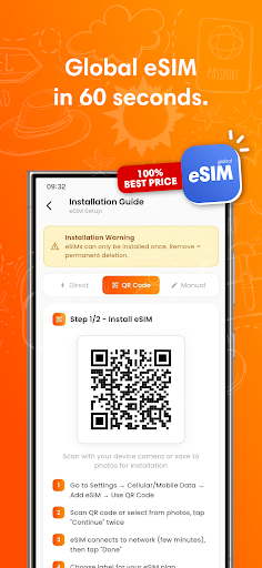 UpApp: eSIM global ekran görüntüsü