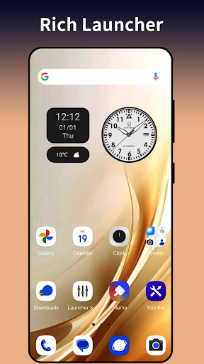 Rich Launcher for Android 16 ekran görüntüsü