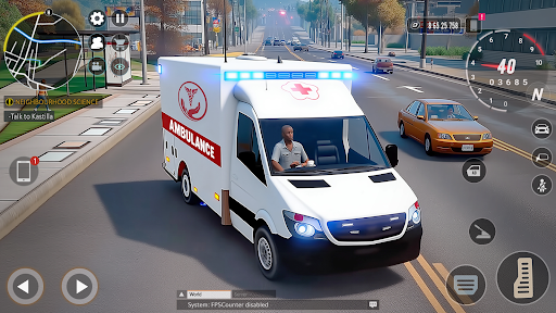 Ambulance Driving Rescue Games ekran görüntüsü
