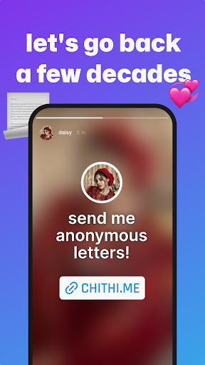 Chithi.me: anonymous letters ekran görüntüsü