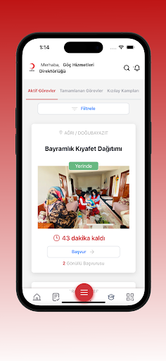 Gönüllü Ol ekran görüntüsü