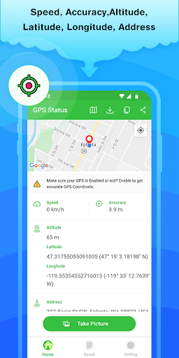 GPS Status: Send Geotag Photos ekran görüntüsü