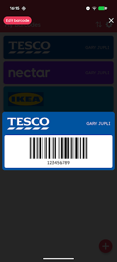 My Barcodes ekran görüntüsü