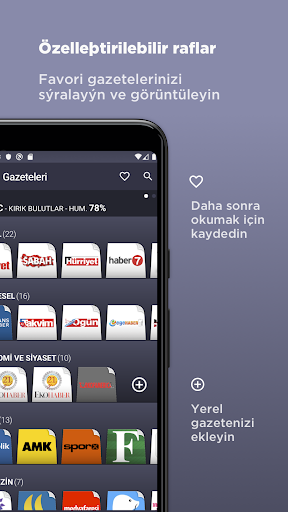 Türkiye Gazeteleri ekran görüntüsü