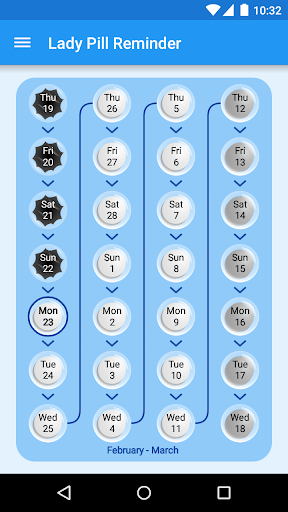 Lady Pill Reminder ekran görüntüsü