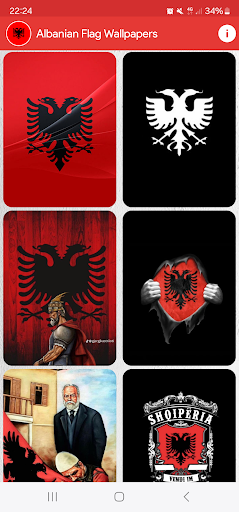 Albanian Flag Wallpapers ekran görüntüsü