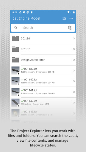 Autodesk Vault Mobile ekran görüntüsü