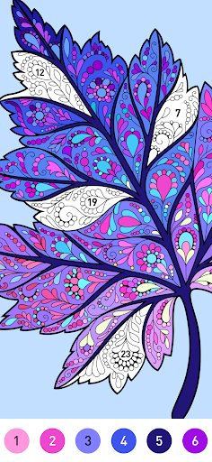 Mandala Pattern Coloring Game ekran görüntüsü