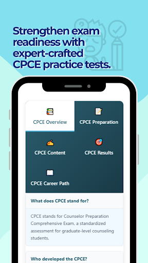CPCE Practice Test ekran görüntüsü