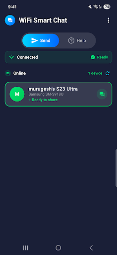 Wifi Smart Chat -File Transfer ekran görüntüsü