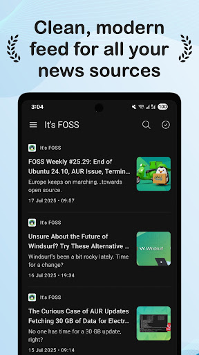 FeedFox - AI RSS News Reader ekran görüntüsü