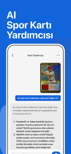StarSnap: Spor Kartı Tarayıcı ekran görüntüsü
