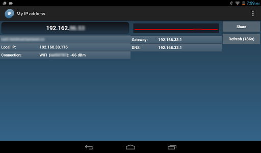 What is my IP address ekran görüntüsü