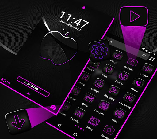 Crystal Black Apple Theme ekran görüntüsü