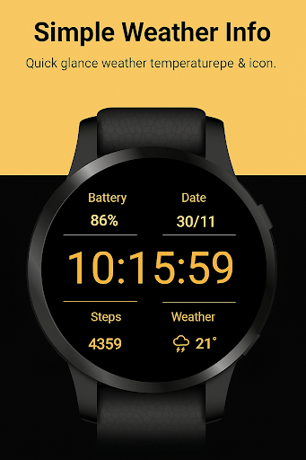 Battery Saver Minimal Watch ekran görüntüsü