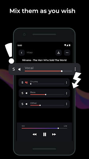 unMix: AI Vocal Remover ekran görüntüsü