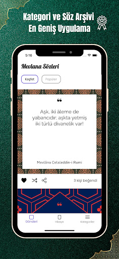 Resimli Mevlana Sözleri ekran görüntüsü