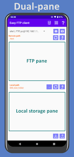 Easy FTP client ekran görüntüsü