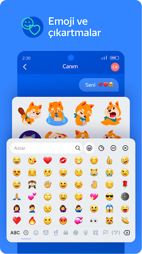Yandex Keyboard - Klavye ekran görüntüsü
