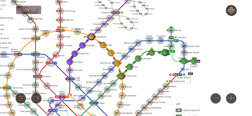 Singapore MRT Map Route (Pro) ekran görüntüsü