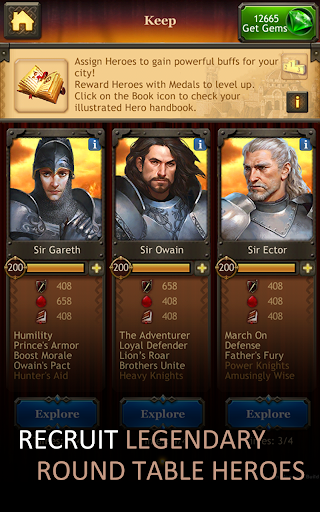 Kingdoms of Camelot: Battle ekran görüntüsü