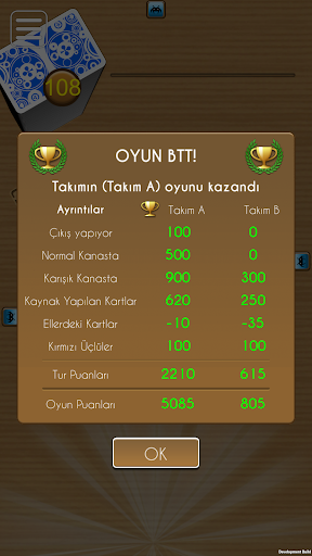 Canasta Multiplayer kart oyunu ekran görüntüsü