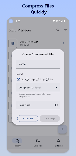 XZip Manager - Zip Extractor ekran görüntüsü