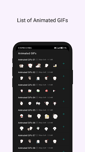 Animated GIFs ekran görüntüsü