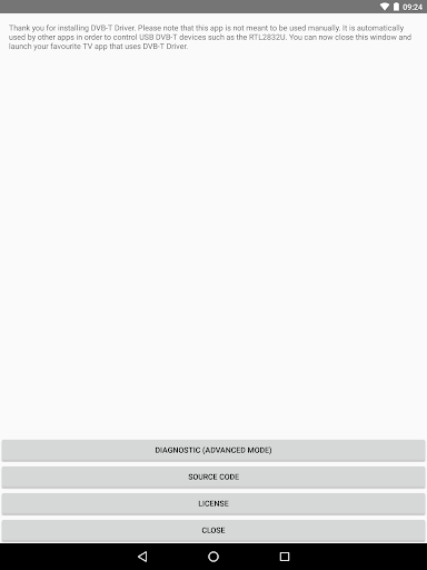 DVB-T Driver ekran görüntüsü
