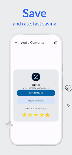 Audio Converter (M4A AAC WAV) ekran görüntüsü