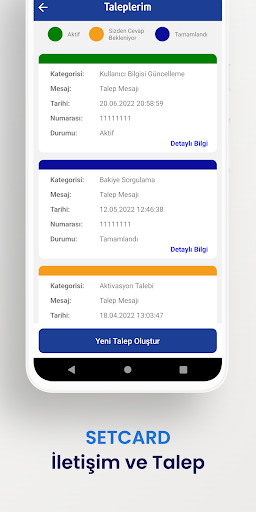SETCARD Mobil ekran görüntüsü