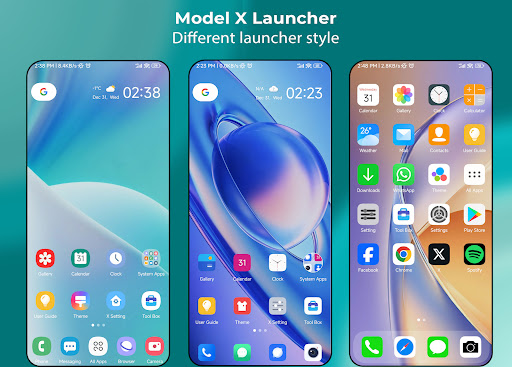 X Launcher - Model x launcher ekran görüntüsü