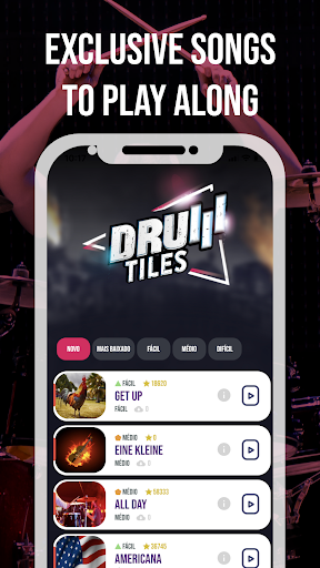 Drum Tiles: drumming game ekran görüntüsü