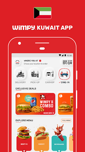 Wimpy Kuwait - Order burgers ekran görüntüsü