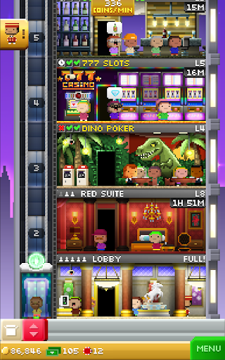 Tiny Tower Vegas ekran görüntüsü