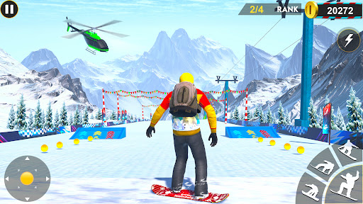 snowboard dağ dublör 3d ekran görüntüsü