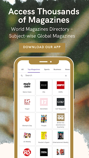 World Magazines Library ekran görüntüsü