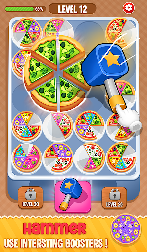 Pizza Color Sort: 3D Puzzle ekran görüntüsü